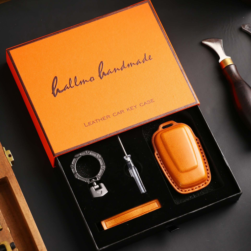 Hallmo raktų dėkliukas Euler Good Cat (2022) – suderinamas su GT, Great Wall Ballet Cat ir Lightning Cat; medžiaga: karvių oda; retro stilius; neindividualizuojama