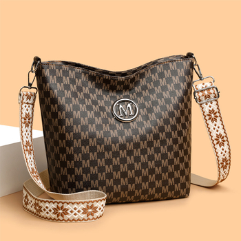 PU bőr váll-táska, városi egyszerű stílus, dumpling alakú, cipzáros nyitás, belső cipzáras zseb