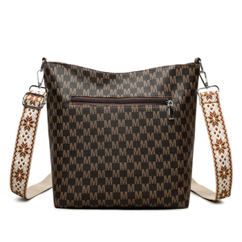 PU bőr váll-táska, városi egyszerű stílus, dumpling alakú, cipzáros nyitás, belső cipzáras zseb