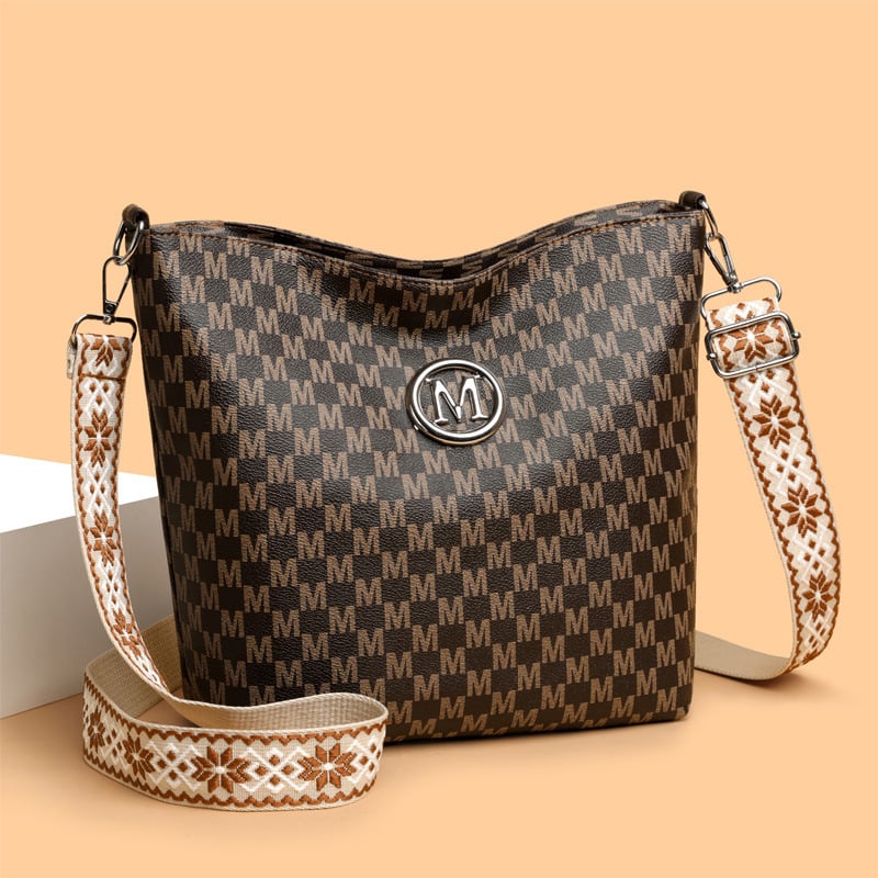 PU bőr váll-táska, városi egyszerű stílus, dumpling alakú, cipzáros nyitás, belső cipzáras zseb