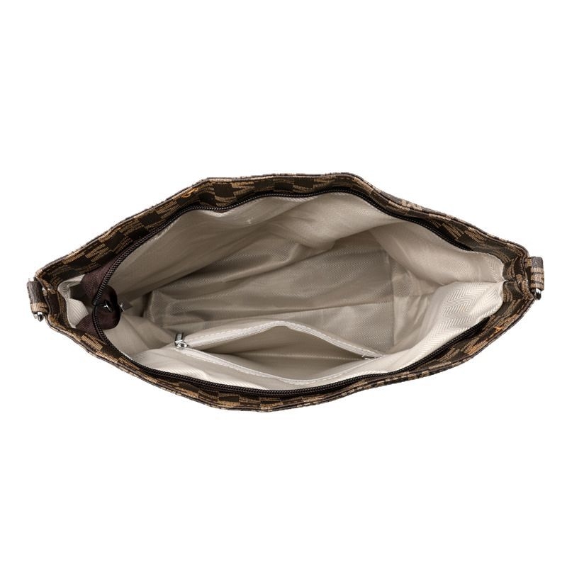 PU bőr váll-táska, városi egyszerű stílus, dumpling alakú, cipzáros nyitás, belső cipzáras zseb