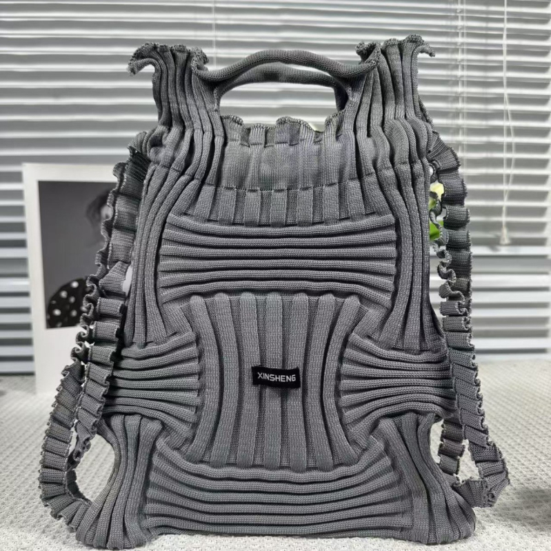 Női mini hátizsák fedéllel – friss és édes stílus, poliészter anyag, húzózsinóros nyitás, puha anyagú, belső zseb a telefon számára, mindennapi használatra, 2024 ősz