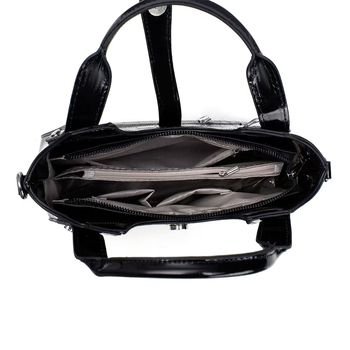 PU кожа Чанта за рамо, крокодилен принт, голям капацитет, ципово затваряне