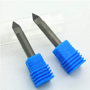 Diamantiniai graviavimo peiliai su PCD, serija Diamond carving knife, skirti graviravimui granitui ir marmūrui, su plokščiu dugnu ir konusiniu pjovimu (Prekės ženklas: Blade; Medžiaga: PCD; Pritaikymas: Graviravimas; Serija: Diamond carving knife)