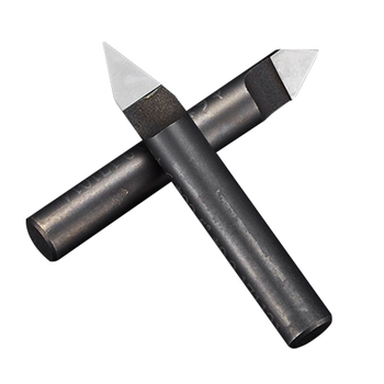Diamantiniai graviavimo peiliai su PCD, serija Diamond carving knife, skirti graviravimui granitui ir marmūrui, su plokščiu dugnu ir konusiniu pjovimu (Prekės ženklas: Blade; Medžiaga: PCD; Pritaikymas: Graviravimas; Serija: Diamond carving knife)