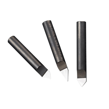 Diamantiniai graviavimo peiliai su PCD, serija Diamond carving knife, skirti graviravimui granitui ir marmūrui, su plokščiu dugnu ir konusiniu pjovimu (Prekės ženklas: Blade; Medžiaga: PCD; Pritaikymas: Graviravimas; Serija: Diamond carving knife)