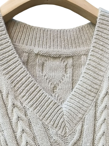 DUTRIEUX ujjatlan hosszú pulóverruha, poliészter, kerek nyak, őszi 2024