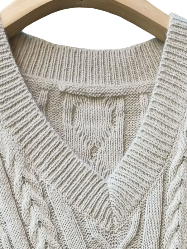 DUTRIEUX ujjatlan hosszú pulóverruha, poliészter, kerek nyak, őszi 2024