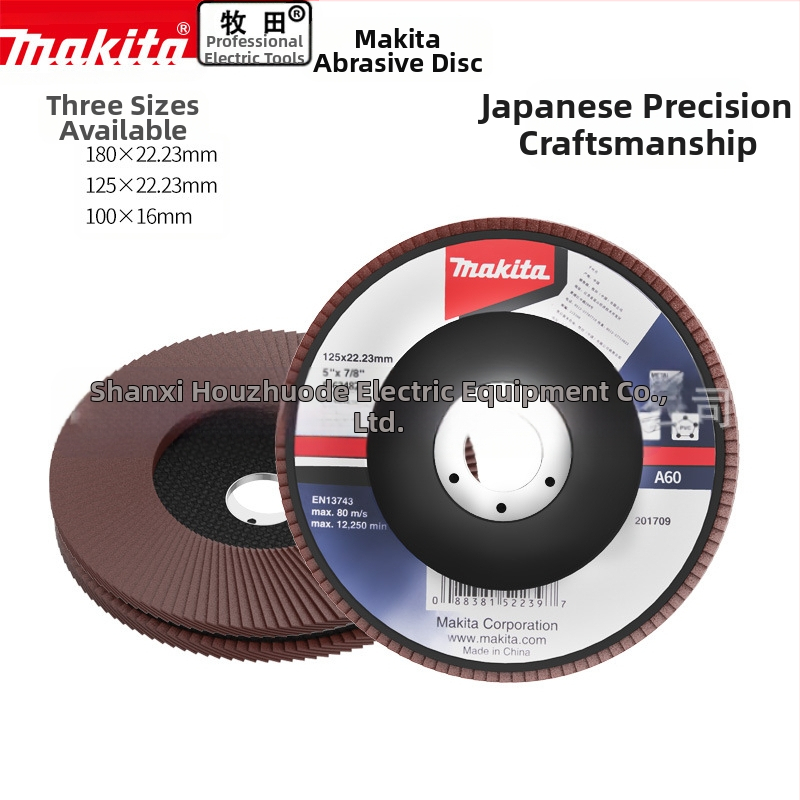 Makita 100 мм абразивен платнен диск за ъглошлайф – полиране, макс. скорост 80, твърдост A