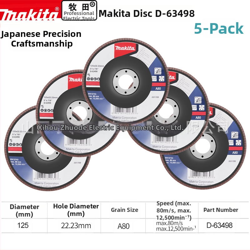 Makita 100 мм абразивен платнен диск за ъглошлайф – полиране, макс. скорост 80, твърдост A