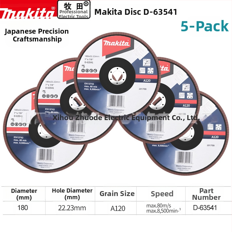 Makita 100 мм абразивен платнен диск за ъглошлайф – полиране, макс. скорост 80, твърдост A