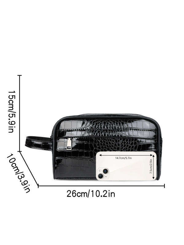 Férfi clutch táska (Városi egyszerűség; PU anyag; Kopásálló; Geometriai minta; SARO XI)