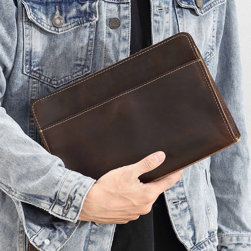 Unisex tikro odos telefono krepšys su kortelių skyriais, užtrauktukas, horizontaliai kvadratinis siluetas, vidinis pamušalas iš nailono