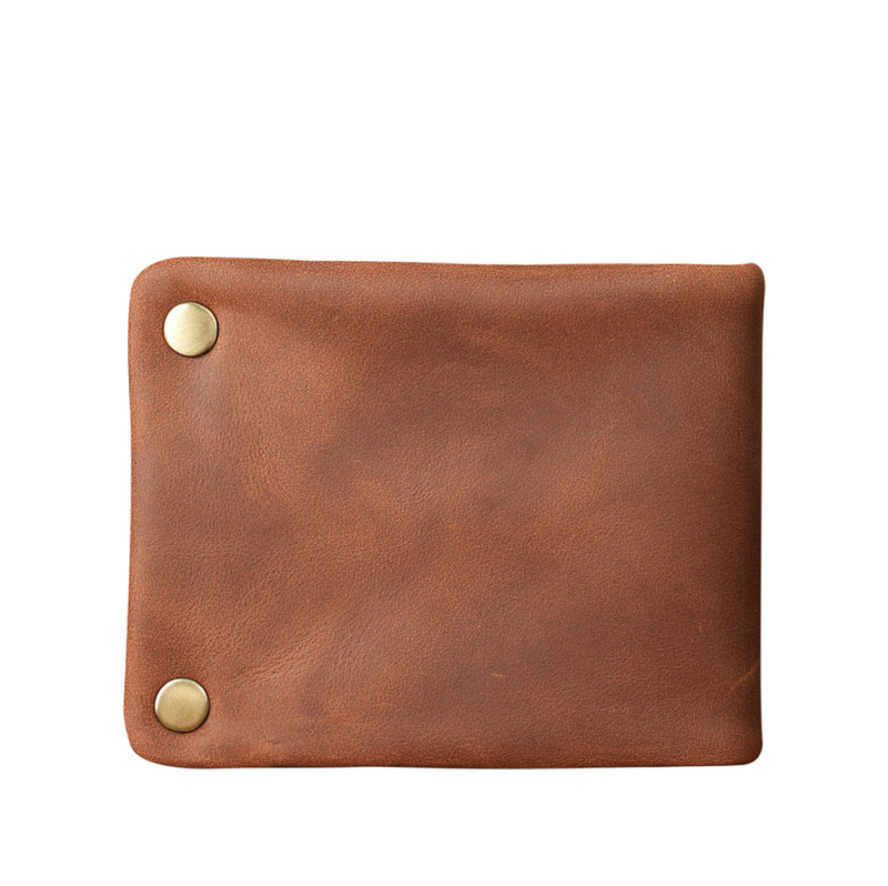 1147-es pénztárca — kézműves Crazy Horse bőr, vintage horizontális cipzár, valódi felsőréteg marhahús bőr, belső nylon bélés, modell Wallet 1147