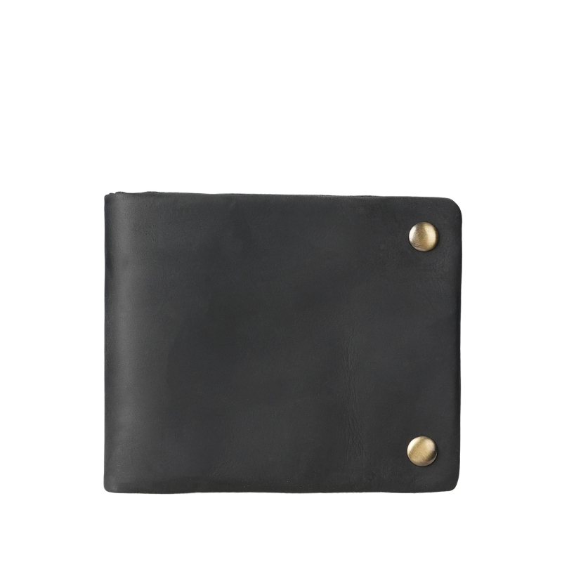 1147-es pénztárca — kézműves Crazy Horse bőr, vintage horizontális cipzár, valódi felsőréteg marhahús bőr, belső nylon bélés, modell Wallet 1147