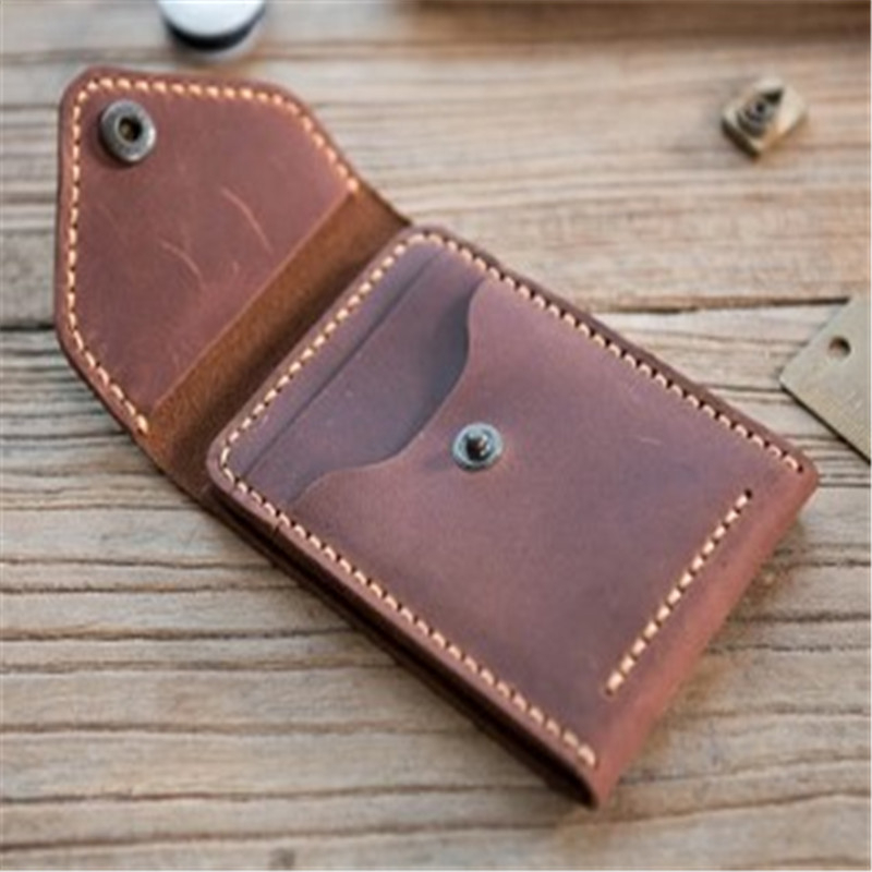 Tikro karvės odos ID ir kortelių dėklas su užraktu, vertikalus kvadratinis dizainas, modelis HG-56552359657, vidiniai skyriai ID ir bankinėms kortelėms