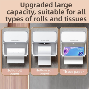 Plastikinė klozeto popieriaus dėžutė, sieninis tvirtinimas, daugiafunkcinis vonios organizatorius plokščioms popierinėms servetėlėms