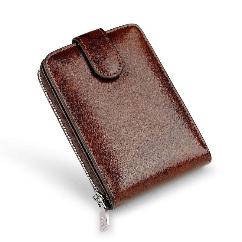 Vairuotojo pažymėjimo kortelių laikiklis – natūrali oda, 282 modelis, miesto minimalistinis stilius, išplėtimas ir saugojimas