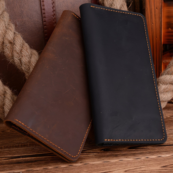 Férfi hosszú PU bőr pénztárca — vízálló, ultra könnyű, vágásálló, bővíthető, azonosító okmány és jegyek tárolására