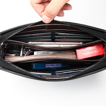 Ανδρική clutch τσάντα από PU δέρμα, μοντέλο A86, anti-theft, αστικός στυλ, επένδυση πολυεστέρα