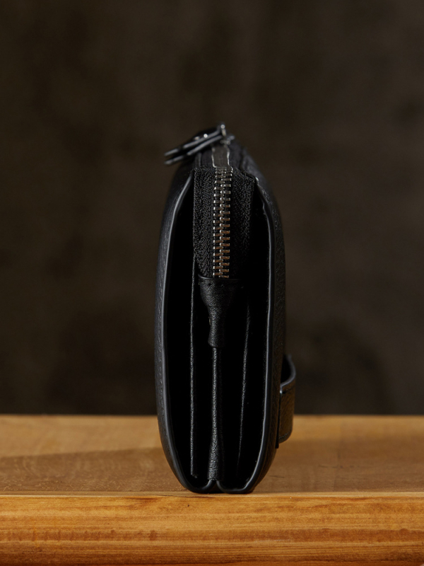 Vīriešu klutch soma, pilsētas vienkāršība, īsta āda, augšējā slāņa govejas āda, poliestera iekšpuse, uzglabāšanai