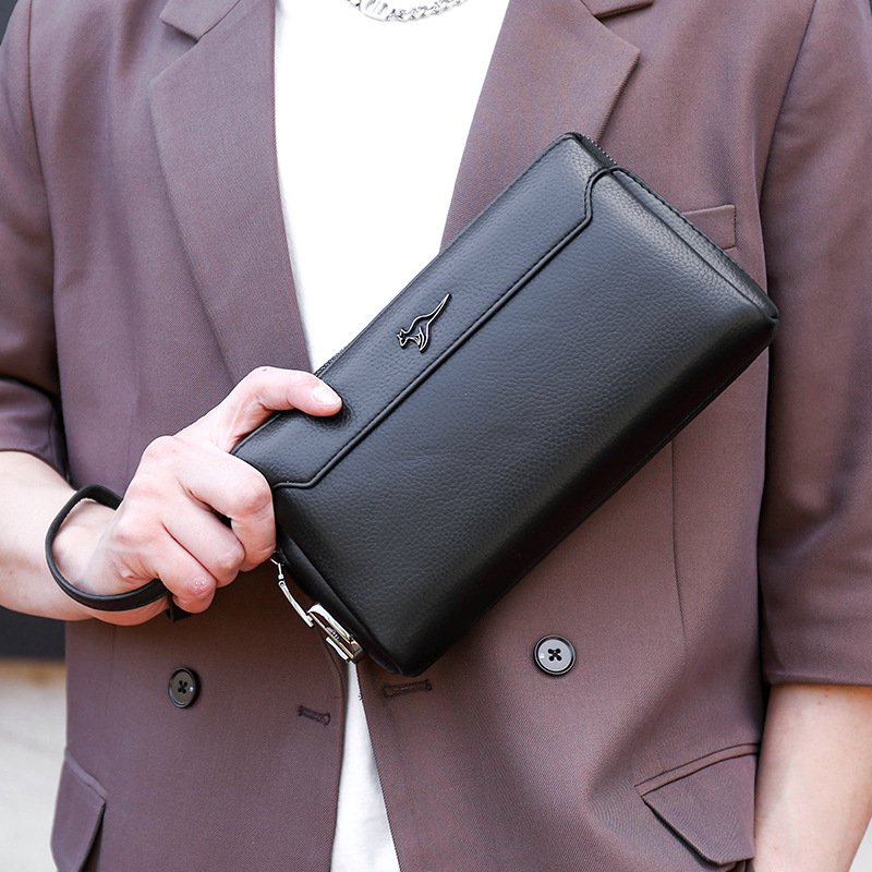 Vīriešu klučs soma - PU materiāls, pret zādzību aizsardzība, poliestera oderējums, brīvā laika ceļojumiem, 2025. gada pavasaris