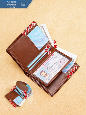 Мъжки портфейл от естествена кожа с RFID защита, голям капацитет за банкноти и монети, подплата от кожа, много лек