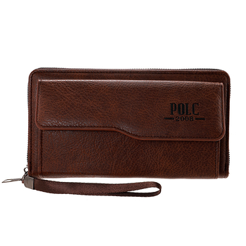 Мъжки дълъг портфейл от PU с PU подплата, износоустойчив, лято 2023, ежедневна употреба