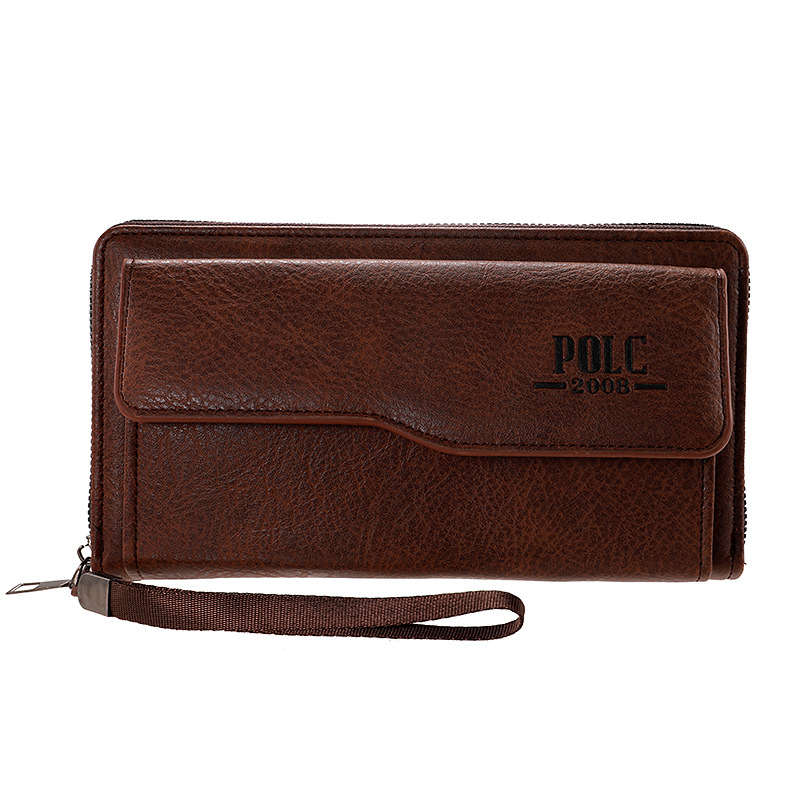 Мъжки дълъг портфейл от PU с PU подплата, износоустойчив, лято 2023, ежедневна употреба