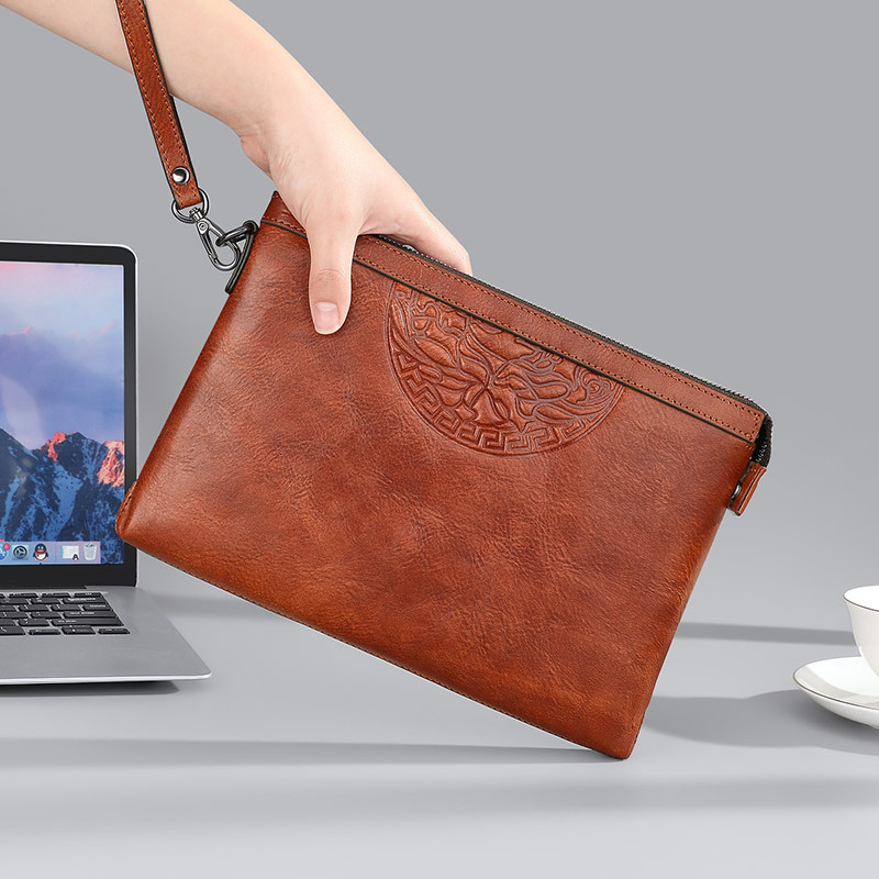 Williampolo vīriešu clutch soma - īsta āda, pilsētas stils, pirmās kārtas āda, ultralēta