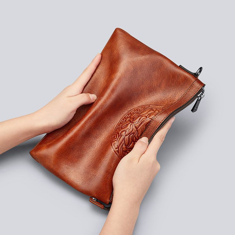 Williampolo vīriešu clutch soma - īsta āda, pilsētas stils, pirmās kārtas āda, ultralēta