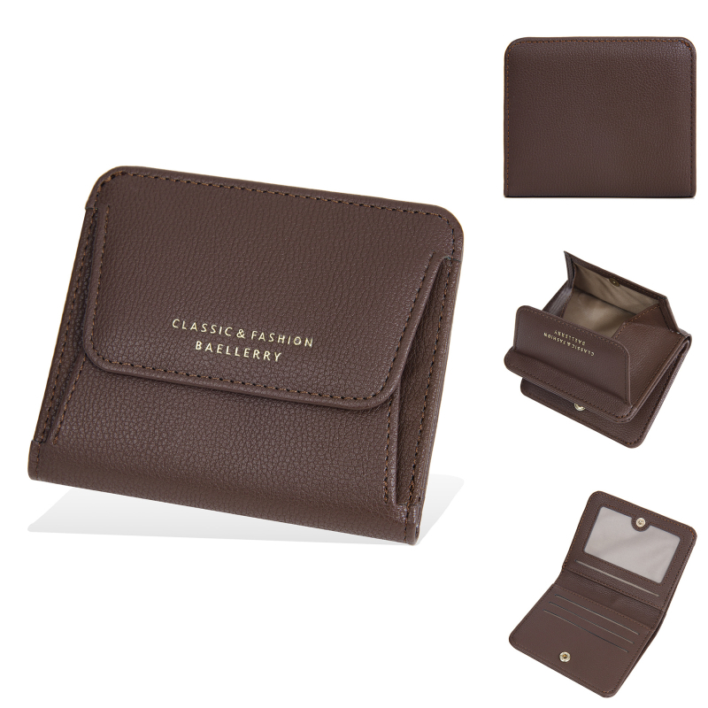 Baellerry női PU pénztárca - városi egyszerű stílus, kopásálló, 2024 tavasz