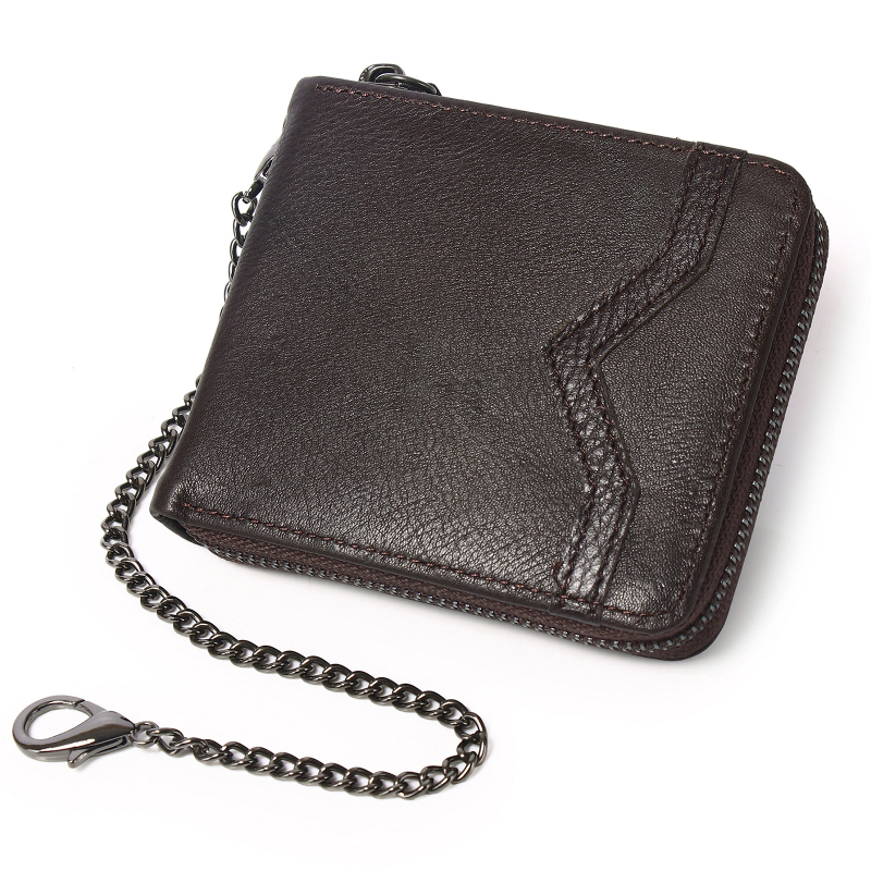 Kožni bifold novčanik s RFID zaštitom, model 8889, jednobojan