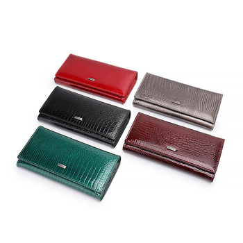 Női patent bőr pénztárca mágneses zárással, hosszú kivitel, nagy kapacitás, több kártyatartó és aprópénz rekesz, klutch táska, testreszabható