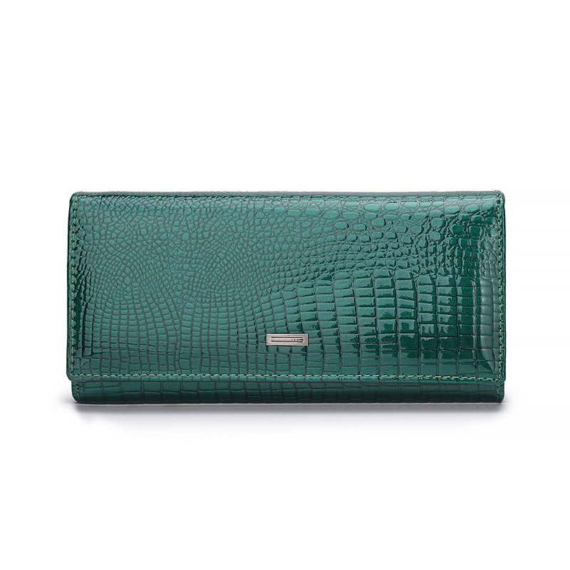 Női patent bőr pénztárca mágneses zárással, hosszú kivitel, nagy kapacitás, több kártyatartó és aprópénz rekesz, klutch táska, testreszabható