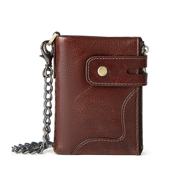 Monetos piniginė iš natūralios odos, unisex, pirmo sluoksnio karvės odos, poliesterio įdėklas