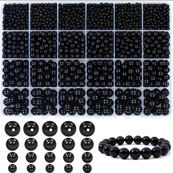 DIY ékszerkészítés kiegészítők — Perforált mesterséges gyöngyök, 24 részes készlet, Szabad gyöngyök