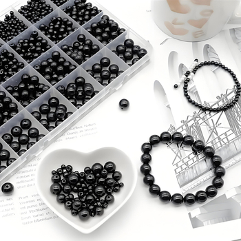 Αξεσουάρ κοσμημάτων DIY — Διατρημένα ψεύτικα μαργαριτάρια, Σετ 24 διαμερίσματα, Ελεύθερες χάντρες