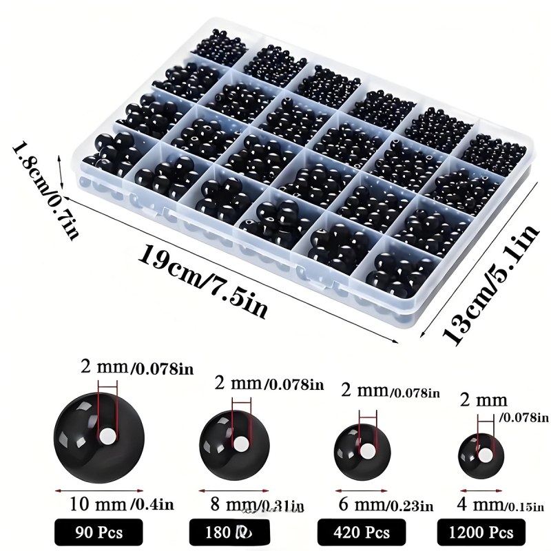 DIY ékszerkészítés kiegészítők — Perforált mesterséges gyöngyök, 24 részes készlet, Szabad gyöngyök