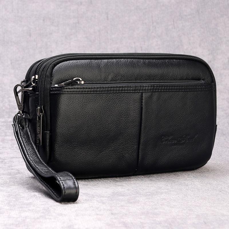 Vīriešu ādas klučs soma, pirmās kārtas liellādas āda, poliesteres odere, biznesa ceļojumiem, 2024. gada pavasaris