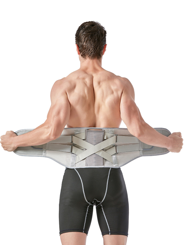 Deréktámasztó öv poliészter rostból - deréktáji védelem, badminton és futás