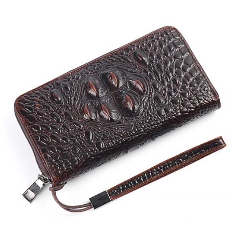 Vīriešu ādas clutch - pilsētas minimālisms, augšējā slāņa liellopa āda, vienkrāsains dizains, poliestera-pamatu oderes