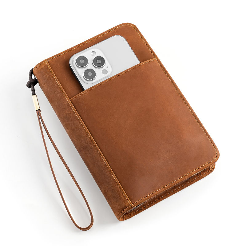 MaDonNo Valódi bőr utazási karsz-Organizer férfiaknak – 20–35L kapacitás, első réteg bőr, Oxford bélés, üzleti elit stílus, 7‑in‑1 bőr készlet (pipa/ cigaretta tartó, öngyújtó, tolltartó, kártyatartó, telefon táska)