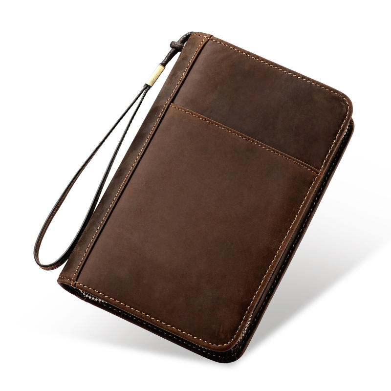 MaDonNo Valódi bőr utazási karsz-Organizer férfiaknak – 20–35L kapacitás, első réteg bőr, Oxford bélés, üzleti elit stílus, 7‑in‑1 bőr készlet (pipa/ cigaretta tartó, öngyújtó, tolltartó, kártyatartó, telefon táska)