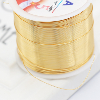 Μενταγιόν από χαλκό για κοσμήματα – ηλεκτροπλατιωμένος χαλκός αγωγός, σειρά Line, αλυσίδα με χάντρες και διαμόρφωση σύρματος