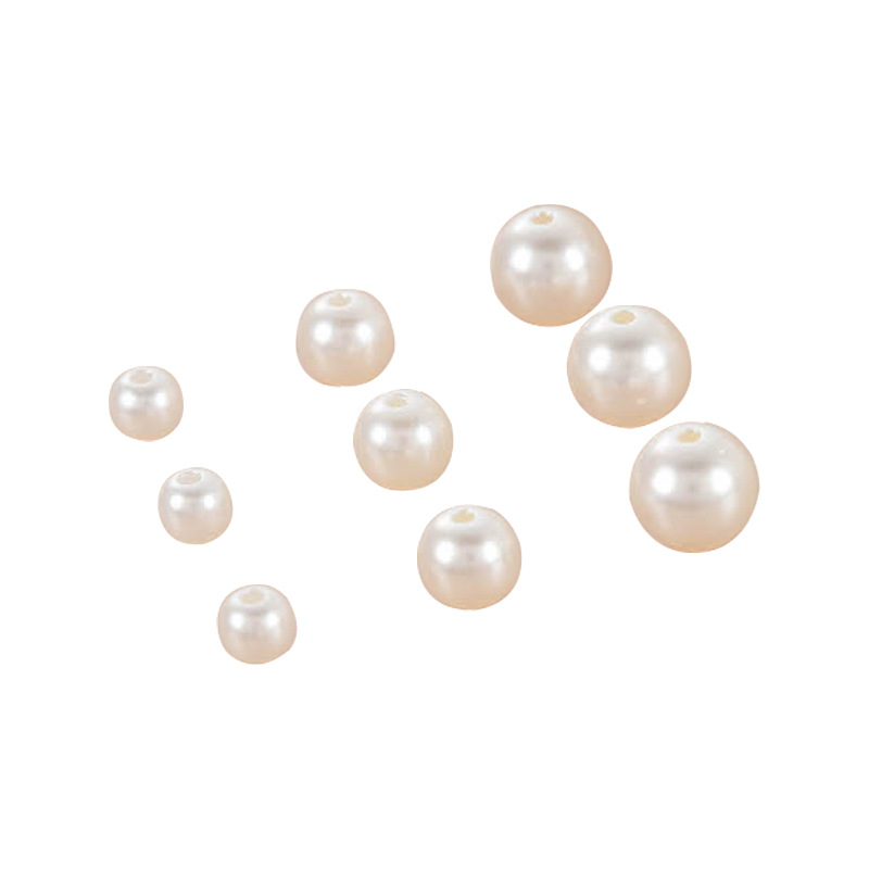 ABS имитационни перлени мъниста за облекло, мъниста с права дупка, DIY аксесоари за гривни и колие, повърхност с печена боя