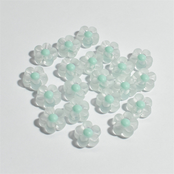 Ακρυλικές χάντρες με μοτίβο λουλουδιών για DIY βραχιόλι, ματ φινίρισμα, επεξεργασία βαφής κατά το ψήσιμο, έτοιμες για ιδιωτική ετικέτα