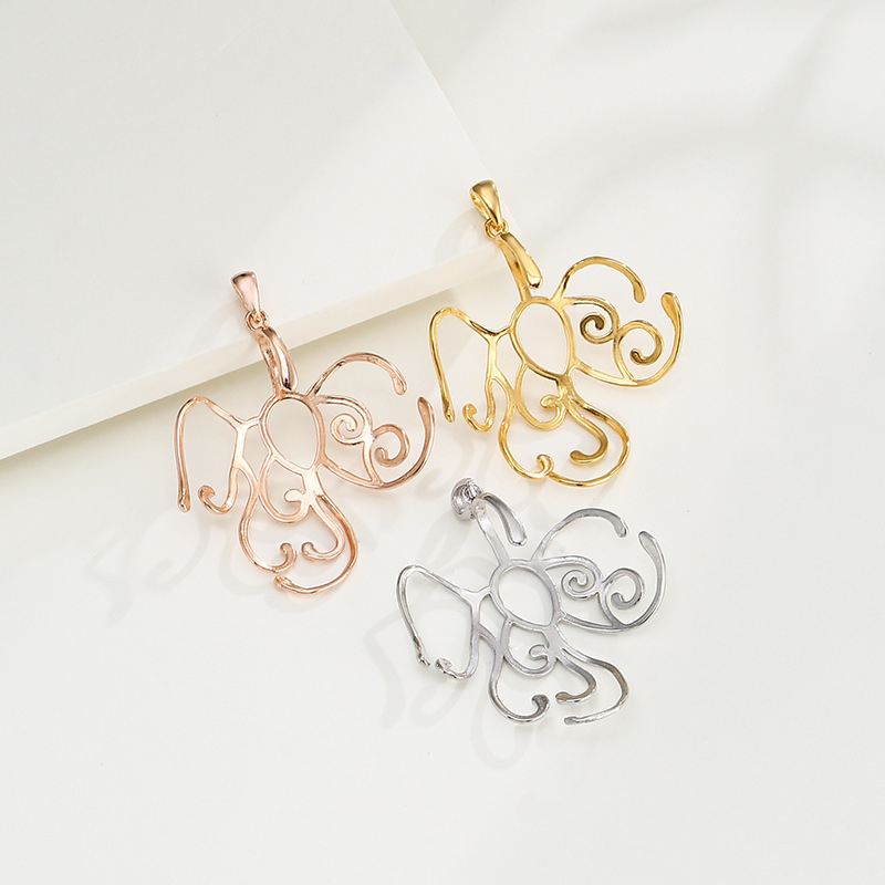 Κενός δέχτης για κολιέ 925 ασήμι, ηλεκτροπλατινοποίηση, Madman Silversmith, στυλ Εθνικός Άνεμος, Ρετρό Λογοτεχνίας και Τέχνης