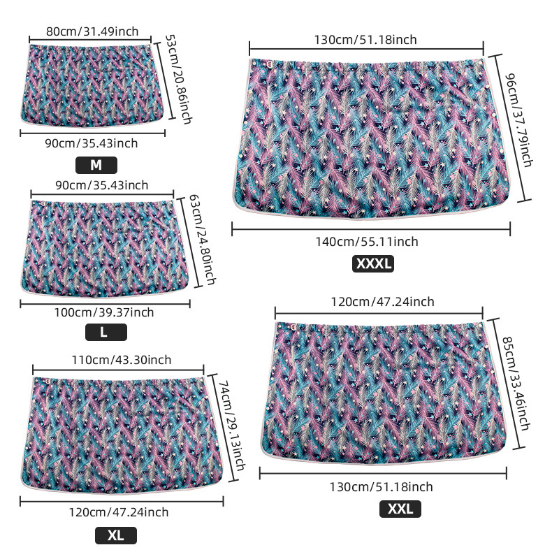 Suaugusiųjų daugkartinė šlapimo kilimėlis lovos priežiūrai, atsparus vandeniui ir nuotėkio prevencija; medžiaga PUL fleece, saugumo lygis A, 100 dėžu pakuotė, galima privataus prekės ženklo etiketė, tinka virš 15 kg