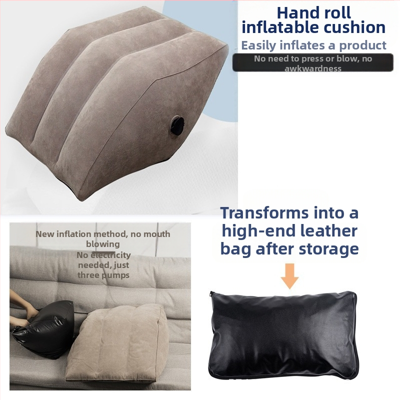 Надуваема възглавничка за крак, PVC екологично чист материал; дебелина 0.4 мм; стил ромб/опростен; тегло 0.65 кг; марка KX, модел 234071